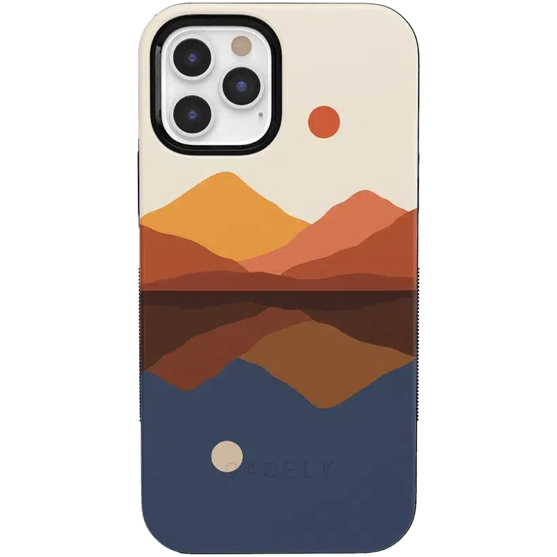 Opposites Attract | Day & Night Colorblock Mountains Case