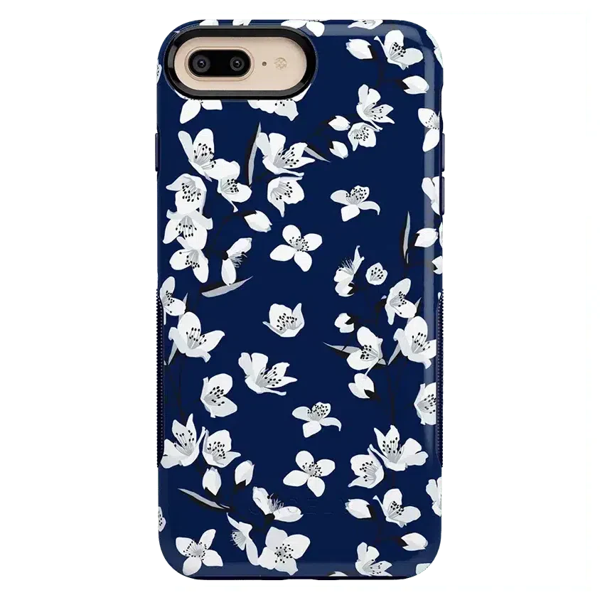 Floral Forest | Navy Cherry Blossom Floral Case