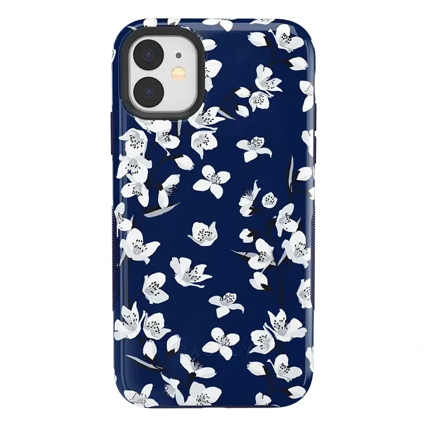 Floral Forest | Navy Cherry Blossom Floral Case
