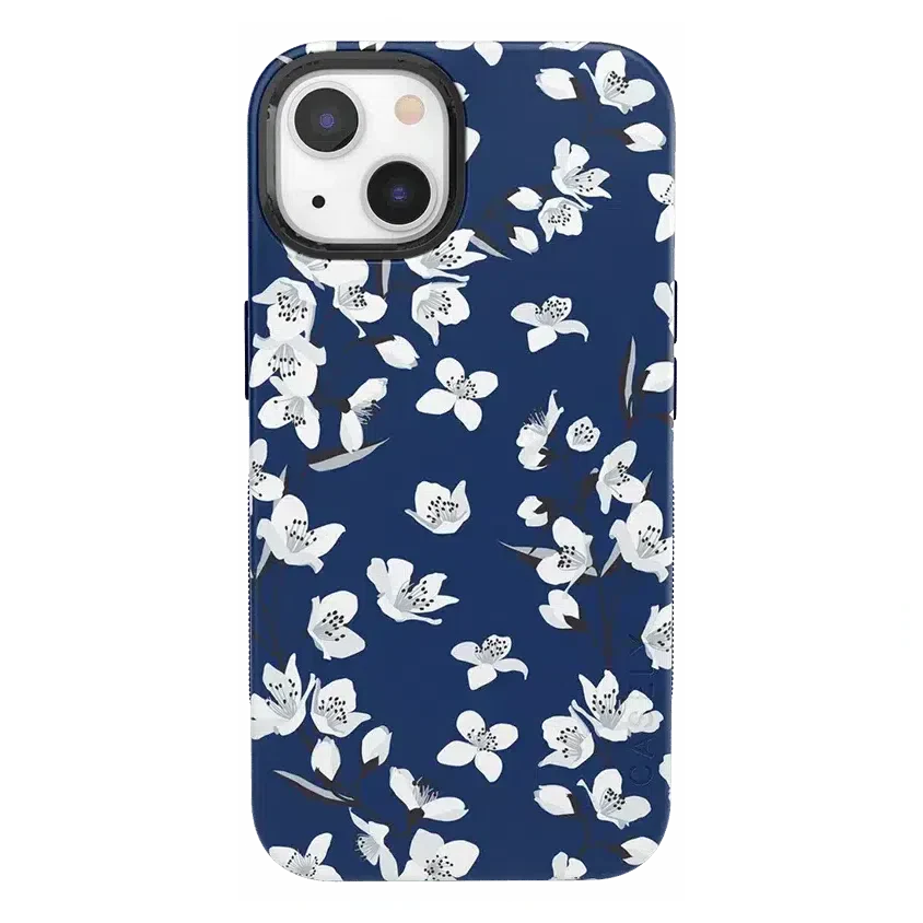 Floral Forest | Navy Cherry Blossom Floral Case