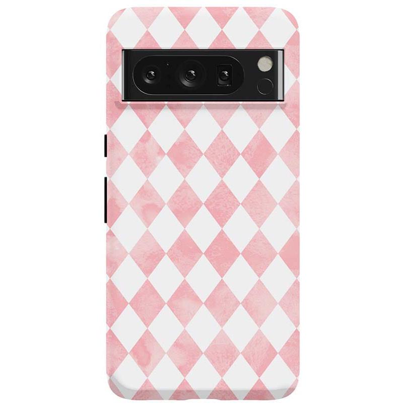 Queen of Diamonds | Pink Watercolor Case