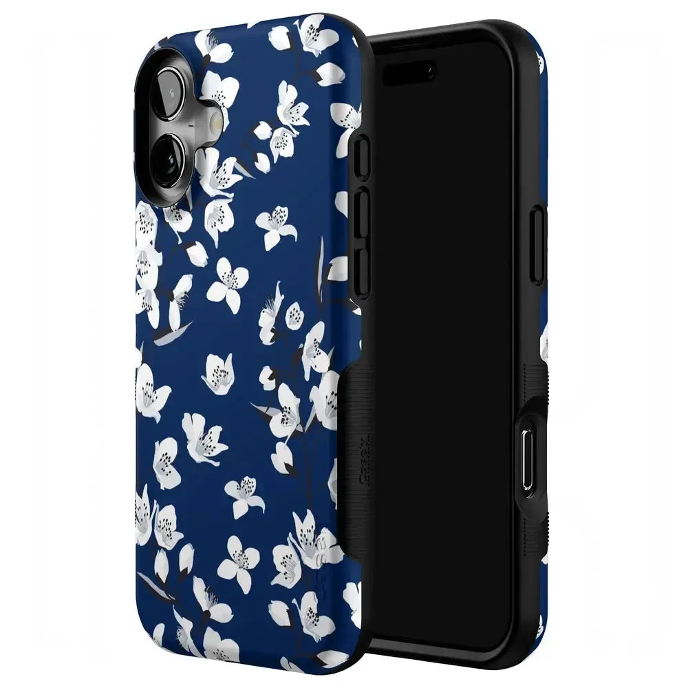Floral Forest | Navy Cherry Blossom Floral Case