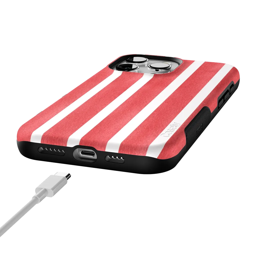 East Coast Summer | Red Stripes Case