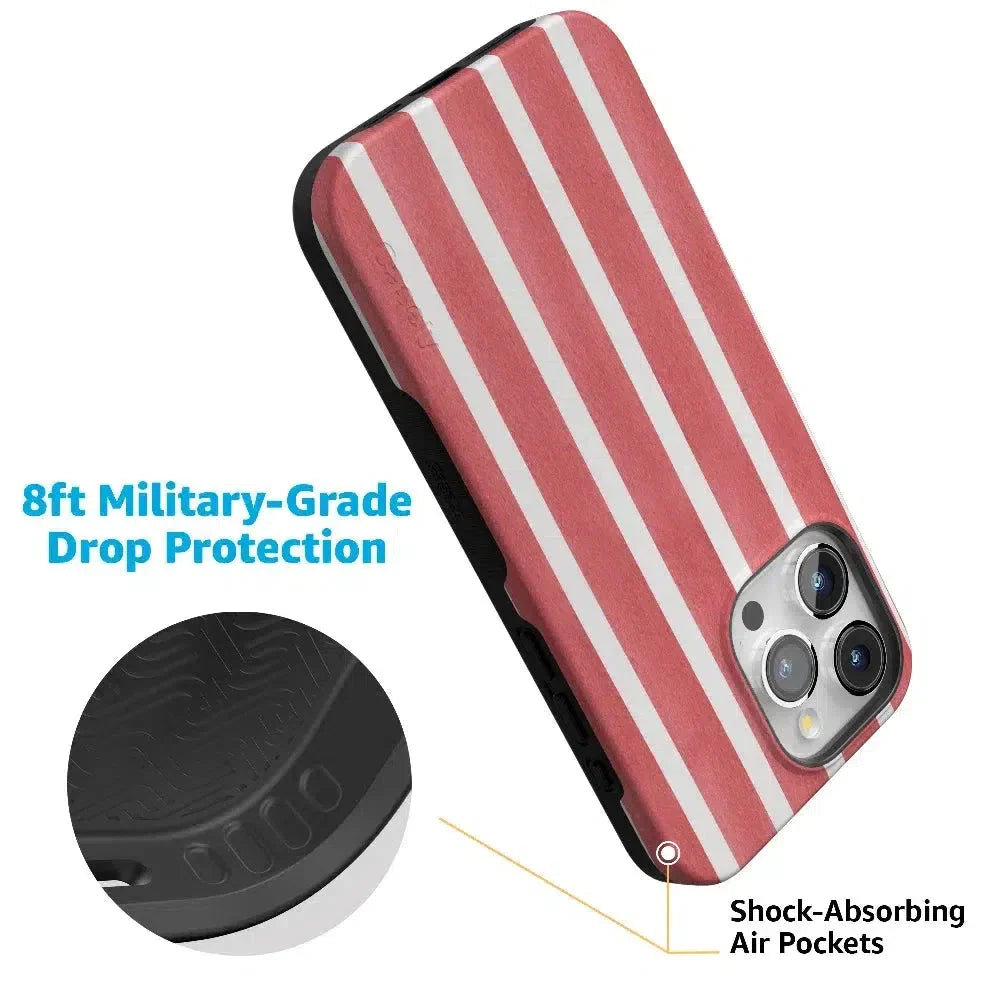 East Coast Summer | Red Stripes Case