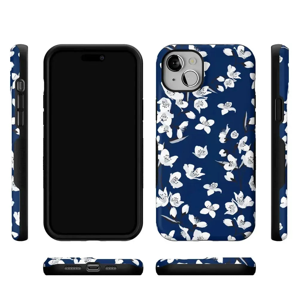 Floral Forest | Navy Cherry Blossom Floral Case