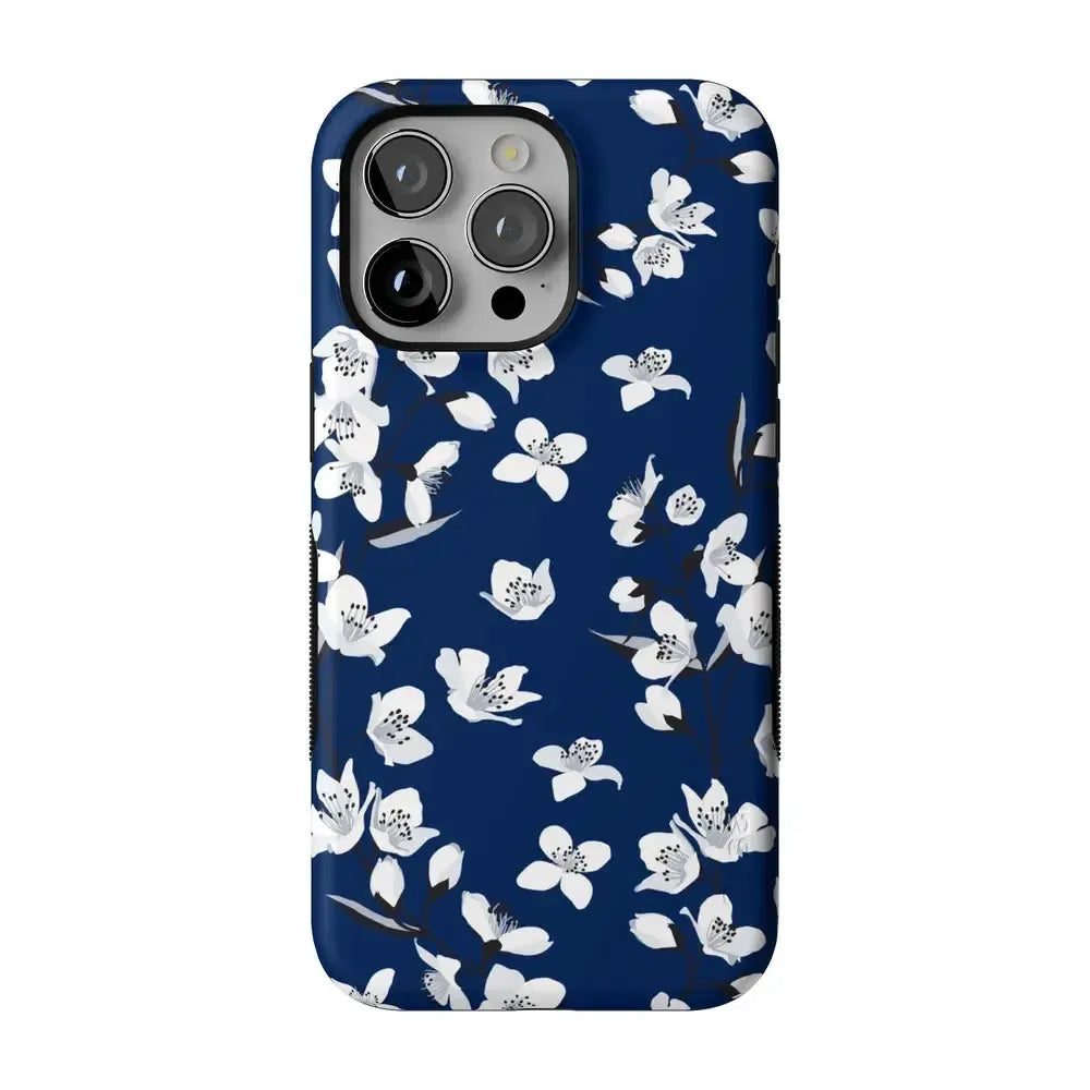 Floral Forest | Navy Cherry Blossom Floral Case