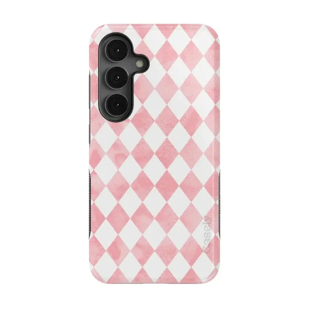 Queen of Diamonds | Pink Watercolor Case
