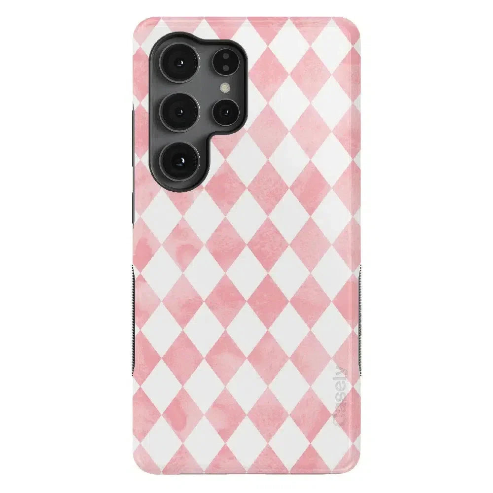 Queen of Diamonds | Pink Watercolor Case