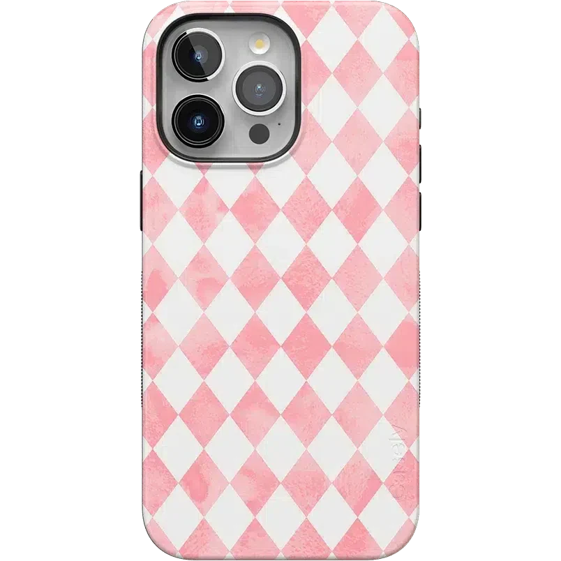 Queen of Diamonds | Pink Watercolor Case