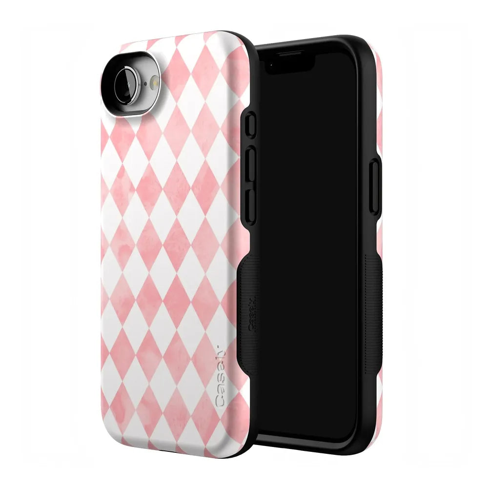 Queen of Diamonds | Pink Watercolor Case