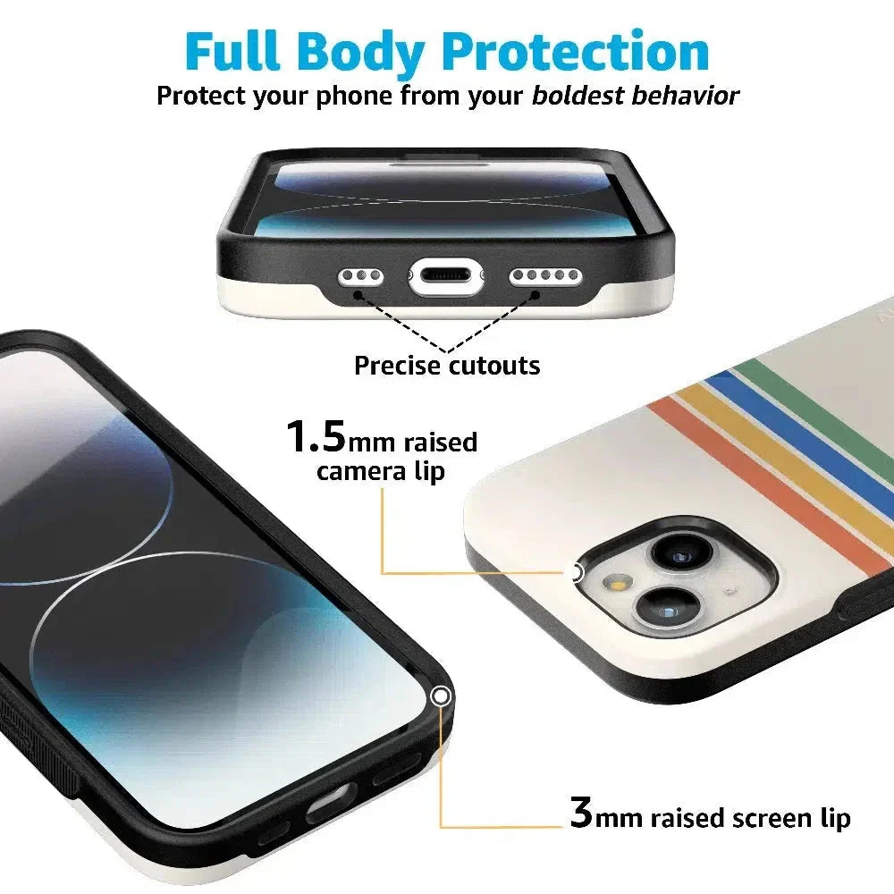 Totally Groovy | Rainbow Stripes Color Block Case