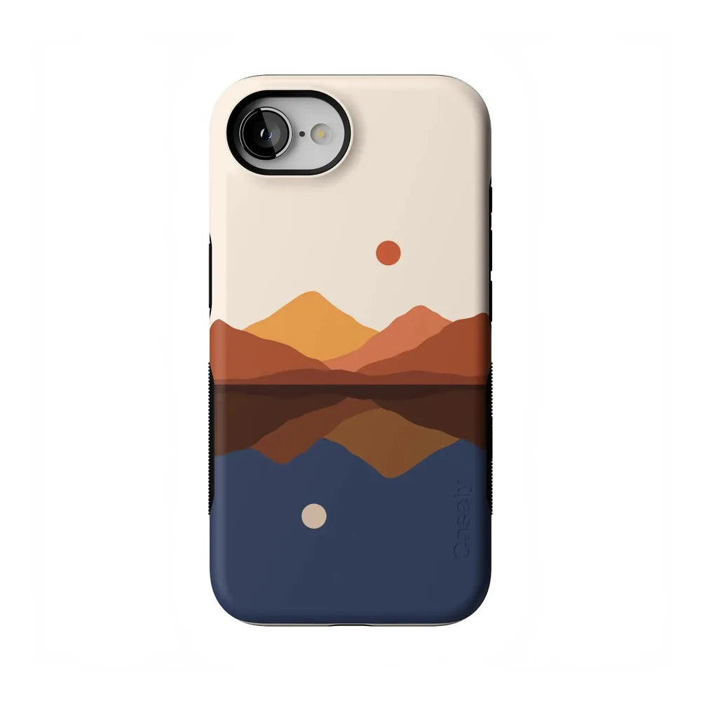 Opposites Attract | Day & Night Colorblock Mountains Case