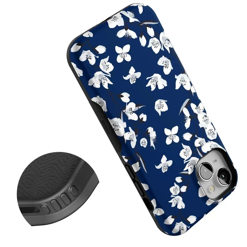 Floral Forest | Navy Cherry Blossom Floral Case