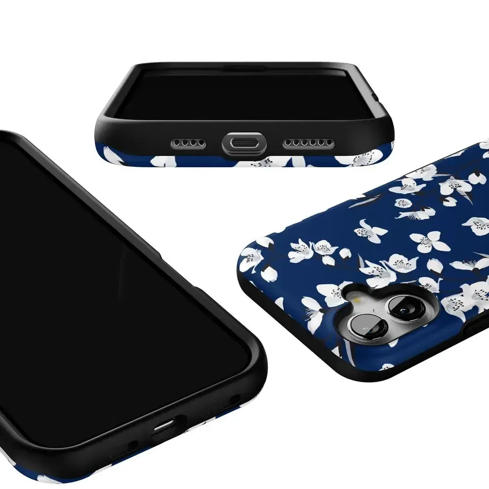 Floral Forest | Navy Cherry Blossom Floral Case
